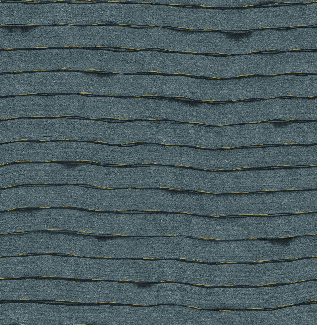 A-Street Prints Naia Horizontal Wavy Lines Blue Wallpaper