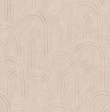 A-Street Prints Cabo Pink Rippled Arches Wallpaper