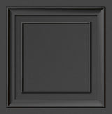 Brewster Home Fashions Distinctive Dark Grey Square Panel Wallpaper