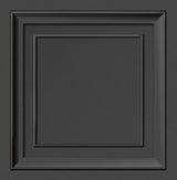 Brewster Home Fashions Distinctive Square Panel Dark Grey Wallpaper