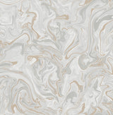Brewster Home Fashions Suave Light Grey Marble Wallpaper