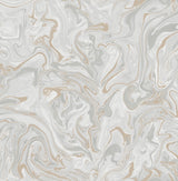 Brewster Home Fashions Suave Marble Light Grey Wallpaper