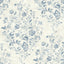 Brewster Home Fashions Isidore Blue Scroll Wallpaper