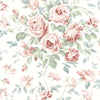 Brewster Home Fashions Manon Raspberry Rose Stitch Wallpaper