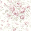 Brewster Home Fashions Manon Pink Rose Stitch Wallpaper