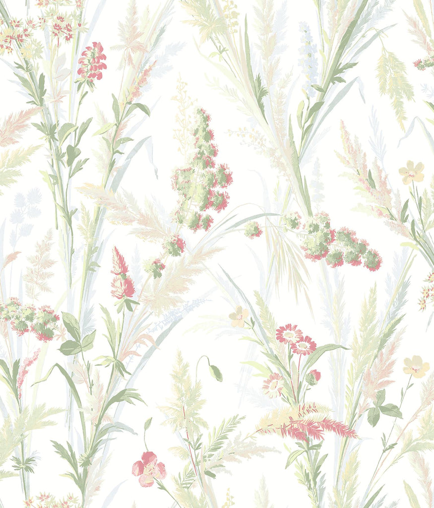Brewster Home Fashions Hillaire Meadow Green Wallpaper