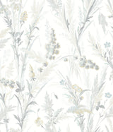 Brewster Home Fashions Hillaire Light Blue Meadow Wallpaper