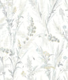Brewster Home Fashions Hillaire Light Blue Meadow Wallpaper