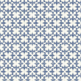 Brewster Home Fashions Remy Fleur Tile Blue Wallpaper
