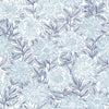 Brewster Home Fashions Faustin Navy Floral Wallpaper