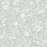 Brewster Home Fashions Agathon Floral Seafoam Wallpaper