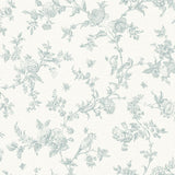 Brewster Home Fashions Nightingale Floral Trail Seafoam Wallpaper
