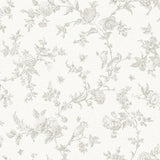 Brewster Home Fashions Nightingale Floral Trail Taupe Wallpaper