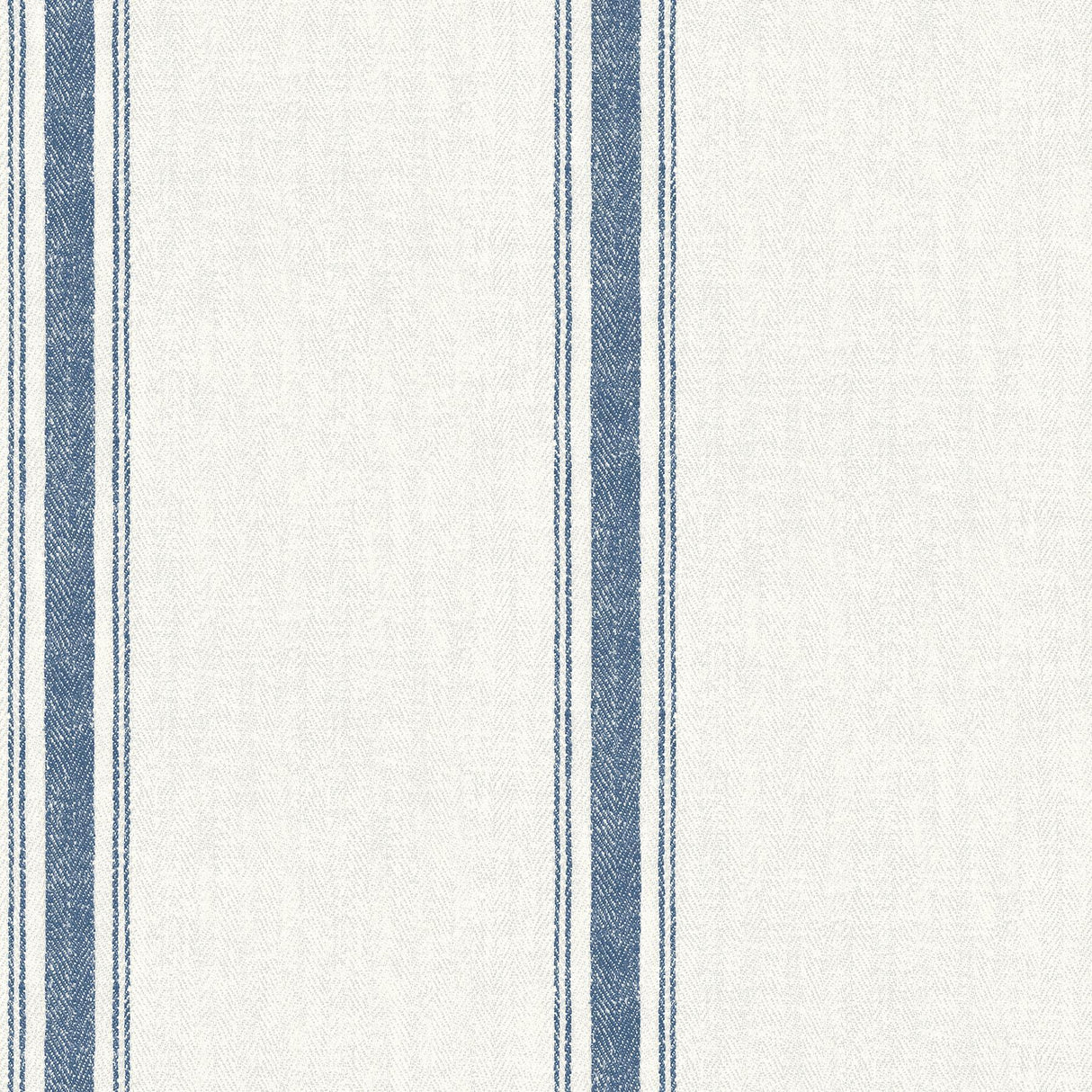 Brewster Home Fashions Linette Navy Fabric Stripe Wallpaper