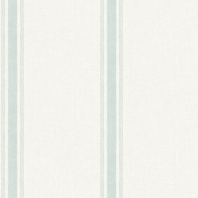 Brewster Home Fashions Linette Seafoam Fabric Stripe Wallpaper