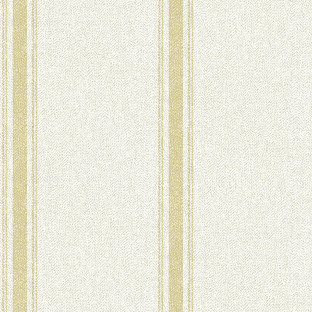 Brewster Home Fashions Linette Fabric Stripe Wheat Wallpaper