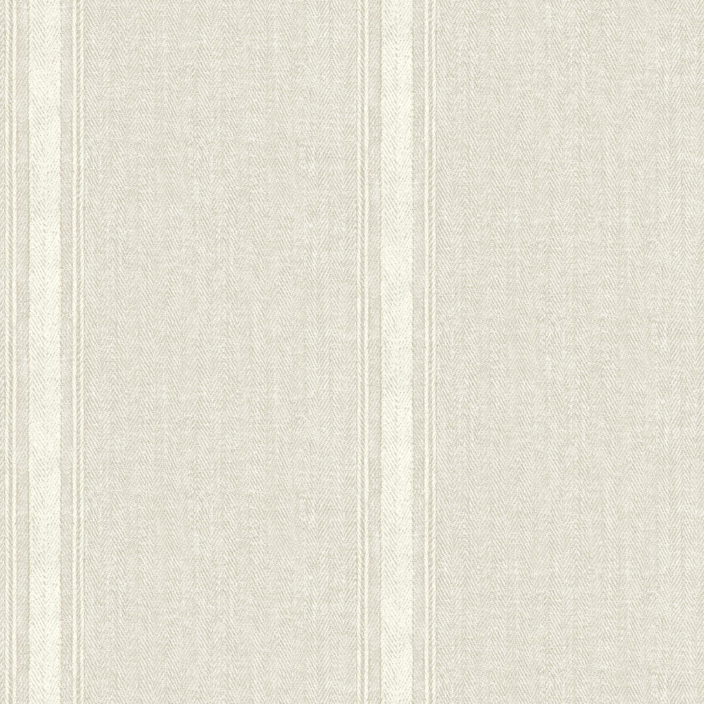 Brewster Home Fashions Linette Fabric Stripe Beige Wallpaper