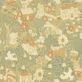 A-Street Prints Bygga Bo Woodland Village Butter Wallpaper