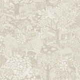 A-Street Prints Bygga Bo Woodland Village Light Grey Wallpaper