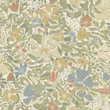 A-Street Prints Midsommar Floral Medley Light Green Wallpaper