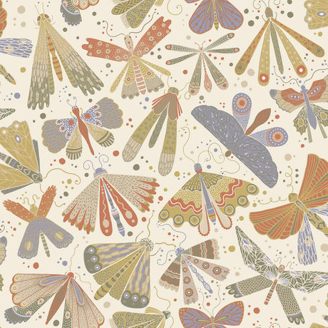 A-Street Prints Flyga Butterfly Bonanza Moss Wallpaper