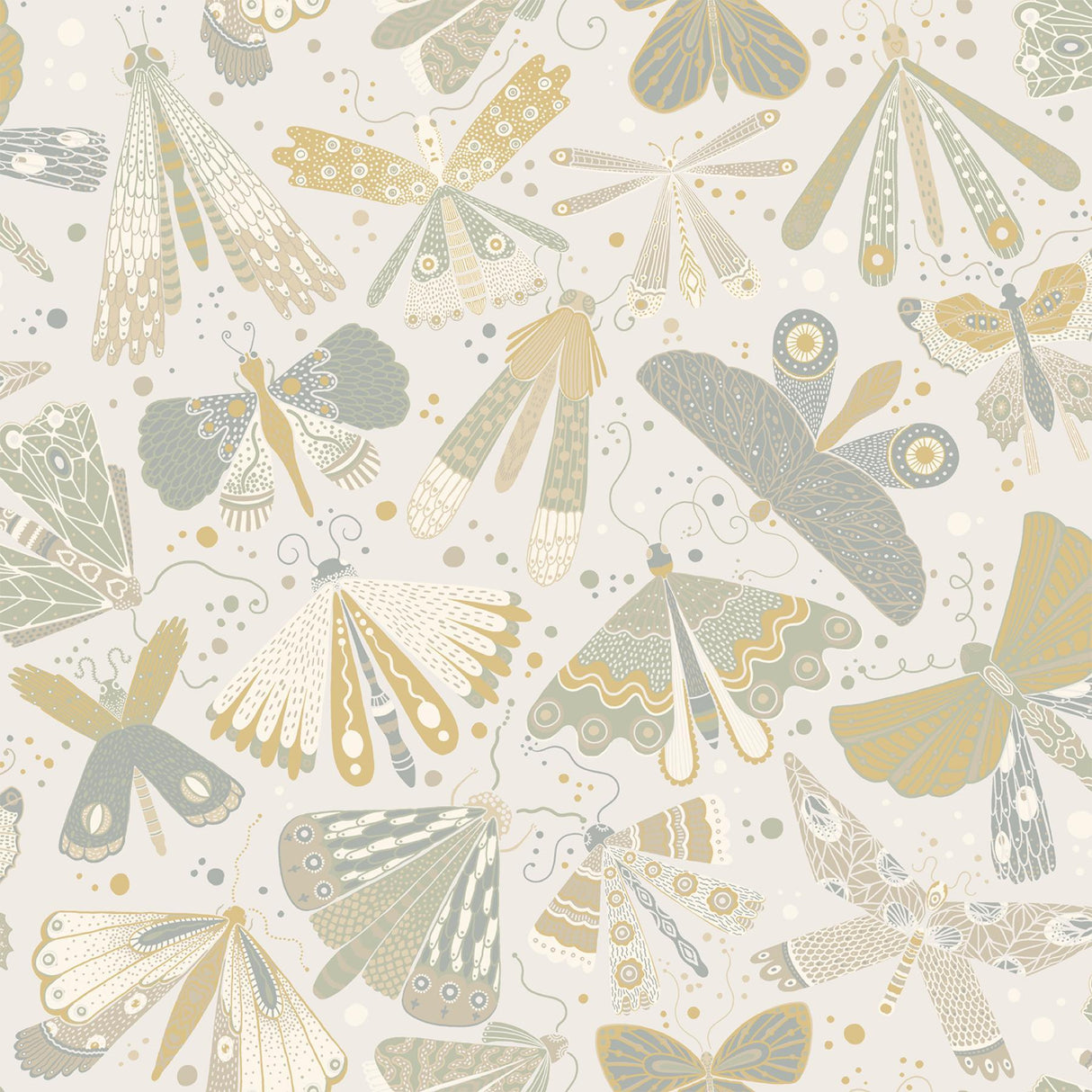 A-Street Prints Flyga Light Blue Butterfly Bonanza Wallpaper