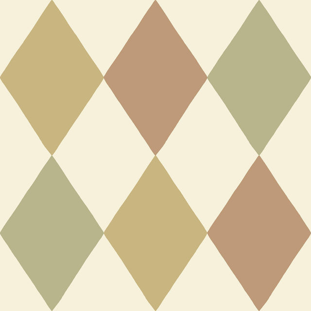 A-Street Prints Kalas Mustard Diamond Wallpaper