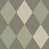 A-Street Prints Kalas Diamond Olive Wallpaper