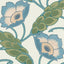 JF Fabrics 2702 Cream/Green/Blue/Teal (66) Wallpaper