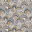JF Fabrics 2706 Dark Blue/Sky Blue/Taupe/Cream/Gold (67) Wallpaper