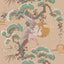 JF Fabrics 9059 Tan/Mustard Yellow/Pink/Seafoam/Gold (17) Wallpaper
