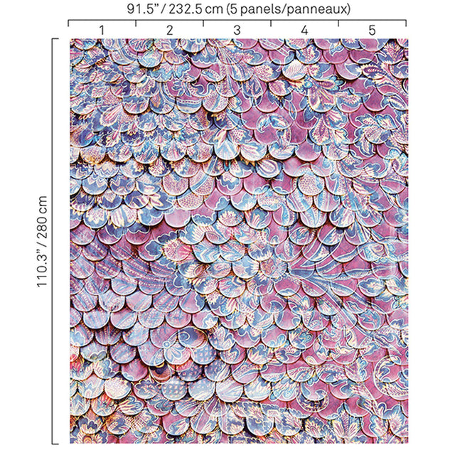 JF Fabrics 9230 Purple (57) Mural