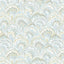 JF Fabrics 9230 Blue/Ivory/Grey/Gold/Seafoam (62) Wallpaper