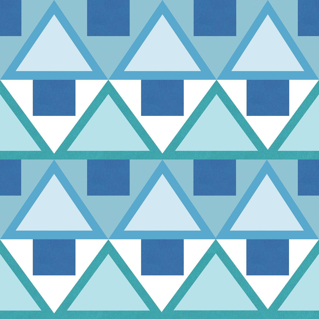 Brewster Home Fashions Blue Madaket Geometric Peel & Stick Wallpaper