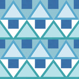 Brewster Home Fashions Madaket Geometric Peel & Stick Blue Wallpaper