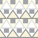 Brewster Home Fashions Grey Madaket Geometric Peel & Stick Wallpaper
