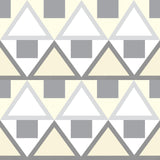 Brewster Home Fashions Madaket Geometric Peel & Stick Grey Wallpaper