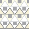 Brewster Home Fashions Grey Madaket Geometric Peel & Stick Wallpaper