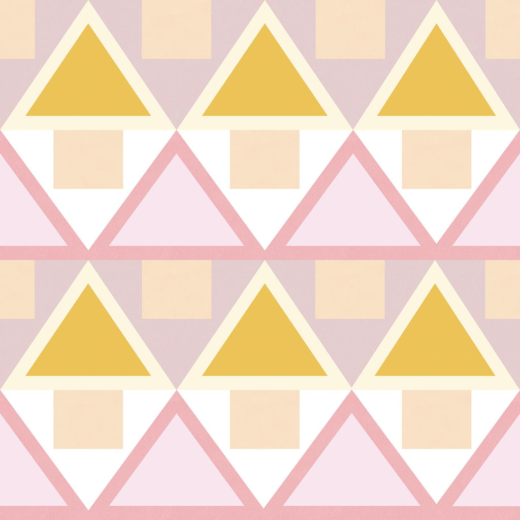 Brewster Home Fashions Madaket Geometric Peel & Stick Pink Wallpaper