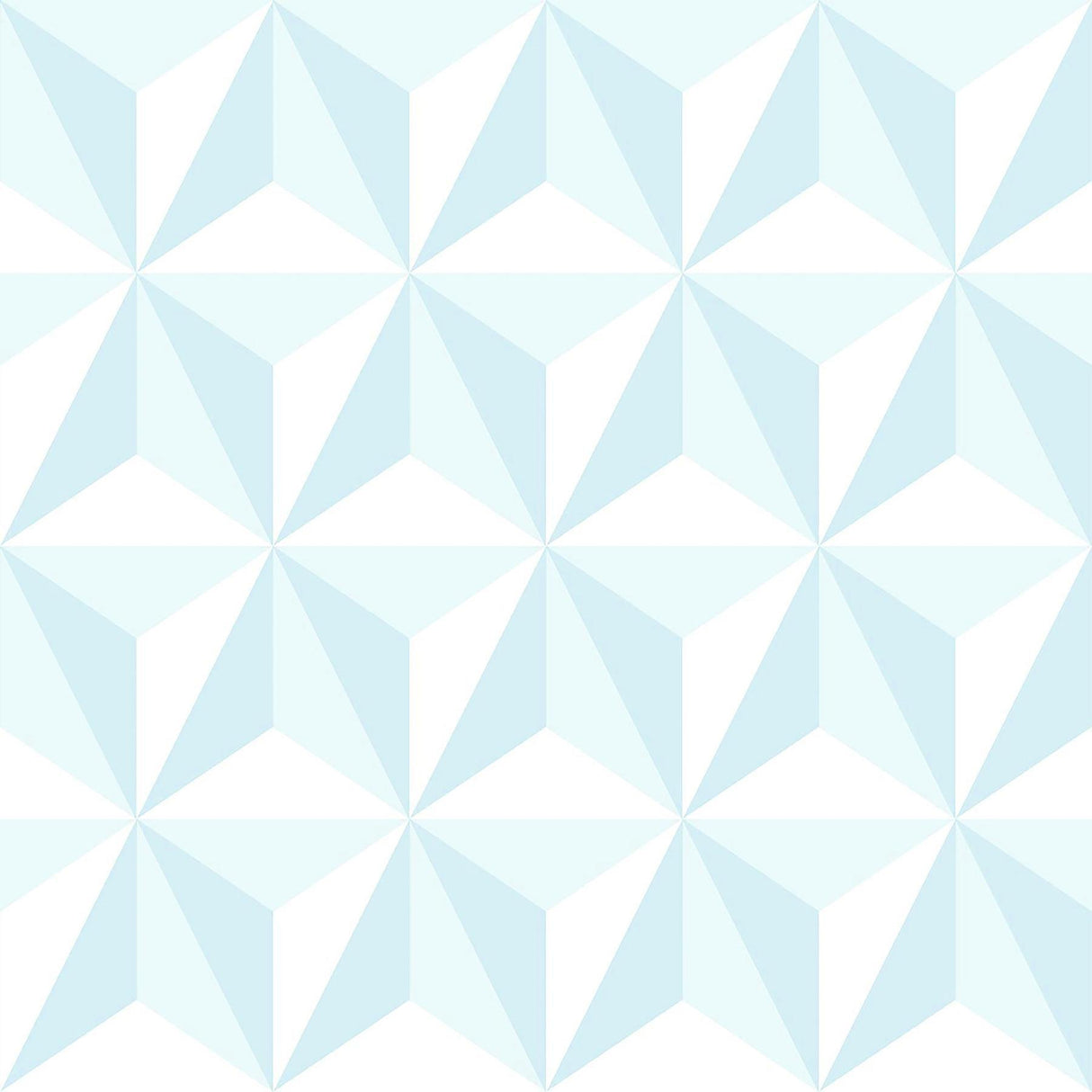 Brewster Home Fashions Adella Sky Blue Geometric Wallpaper