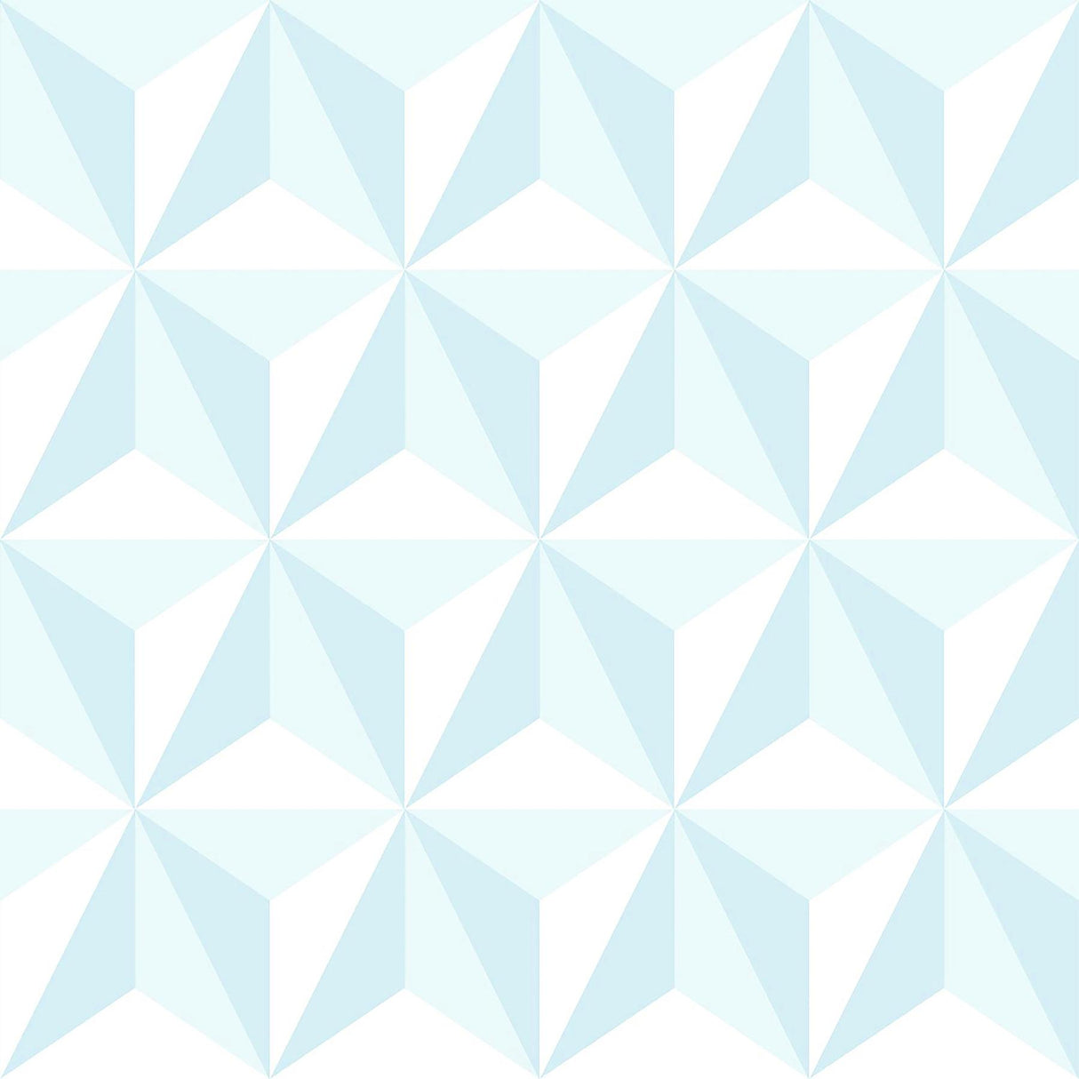 Brewster Home Fashions Adella Geometric Sky Blue Wallpaper