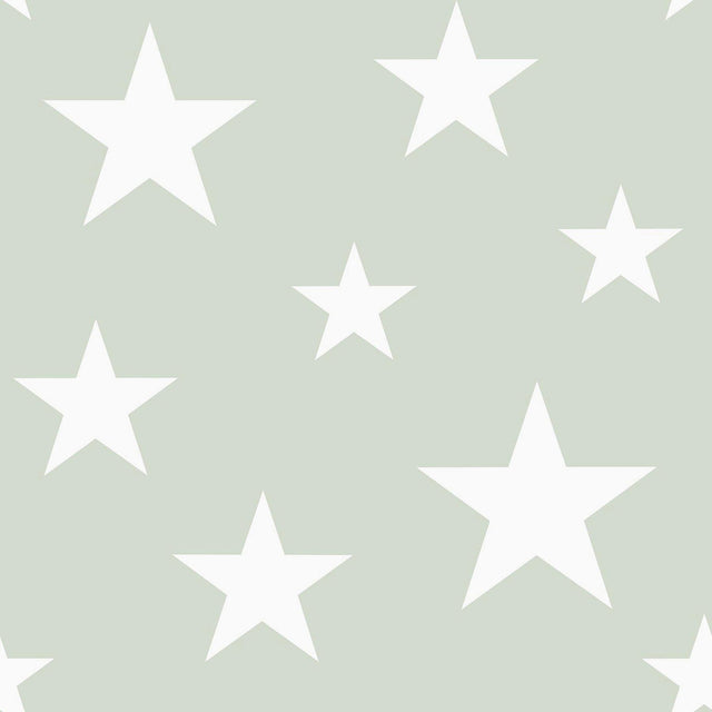 Brewster Home Fashions Amira Sage Stars Wallpaper