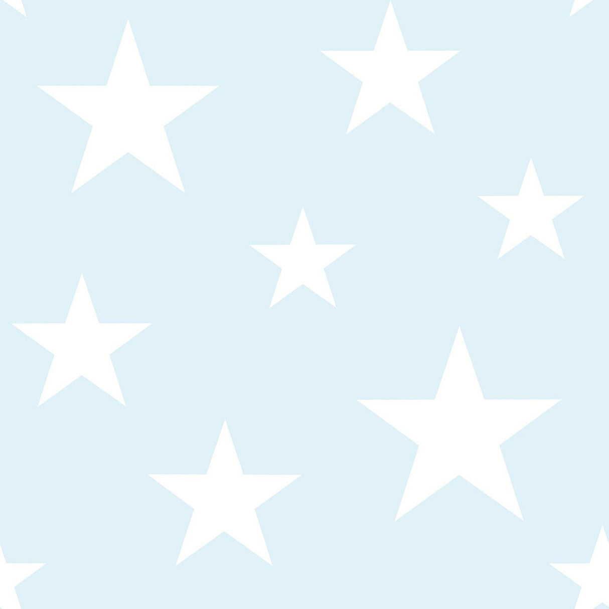 Brewster Home Fashions Amira Sky Blue Stars Wallpaper