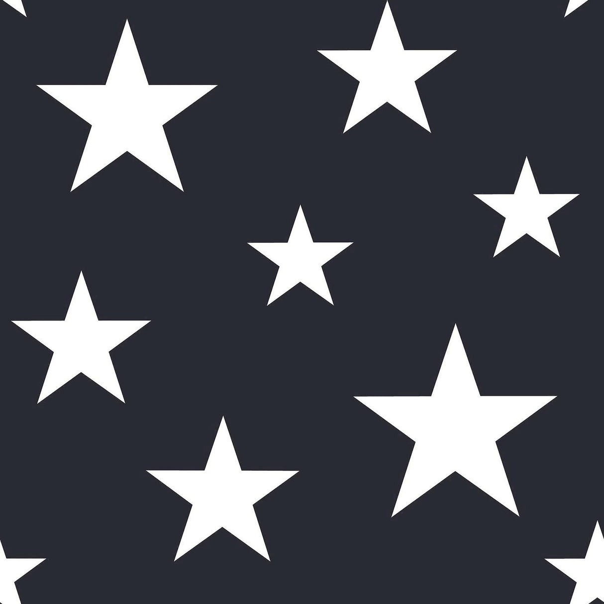 Brewster Home Fashions Amira Navy Stars Wallpaper