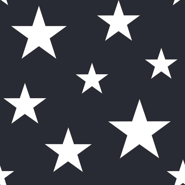 Brewster Home Fashions Amira Navy Stars Wallpaper