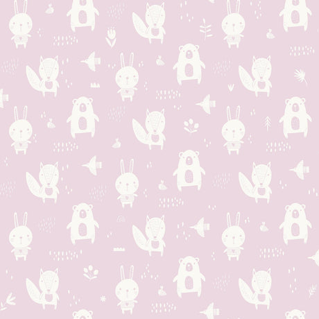Brewster Home Fashions Bitsy Woodland Pink Wallpaper