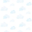 Brewster Home Fashions Irie Blue Clouds Wallpaper