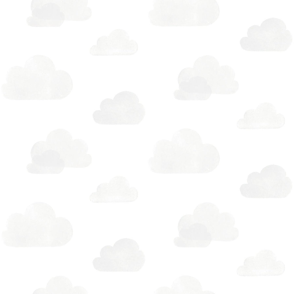Brewster Home Fashions Irie Clouds Grey Wallpaper