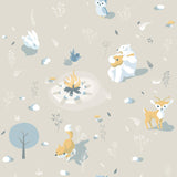 Brewster Home Fashions Jesper Campfire Beige Wallpaper