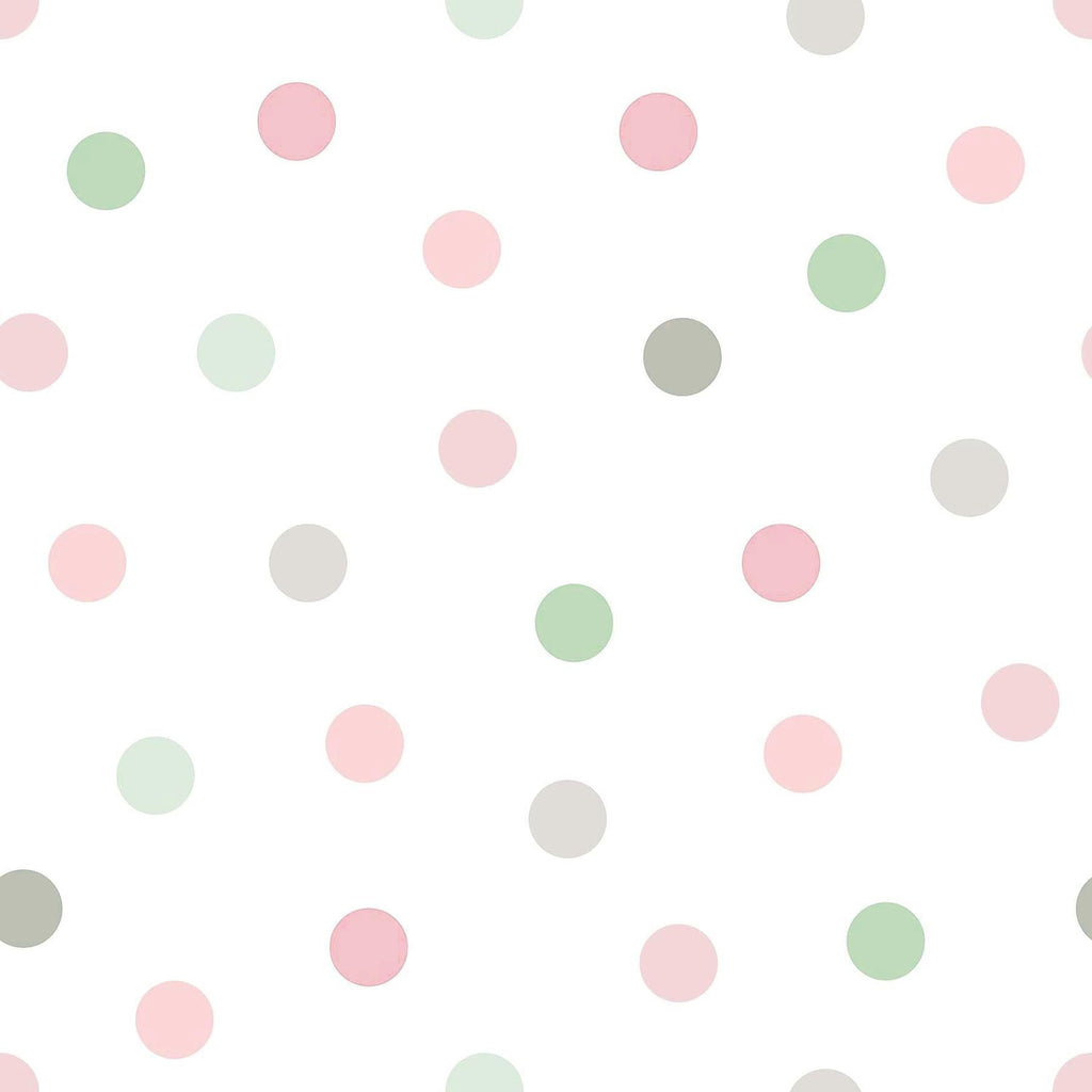 Brewster Home Fashions Jubilee Pink Dots Wallpaper